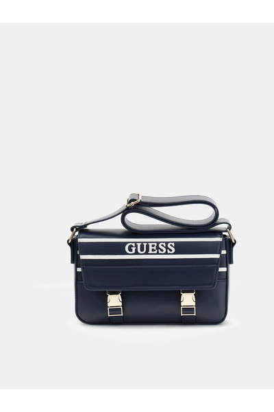 Guess Clio Women's Navy Blue Crossbody Bag V6Gz03W2110-A71W