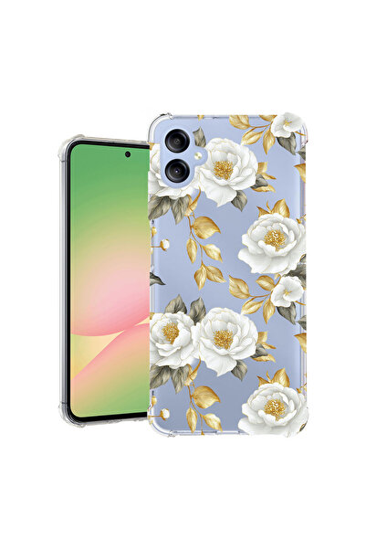 bestcase Αντικραδασμική Θήκη για Samsung Galaxy A07, Φλοράλ - Αισθητική Χρυσή...