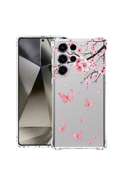 bestcase Αντικραδασμική Θήκη για Samsung Galaxy S23 Ultra, Ροζ Άνθη Κερασιάς ...