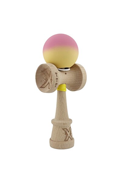 Cyrax Kendama X Original, Șnur 62/65 cm Gradient Roz/Galben