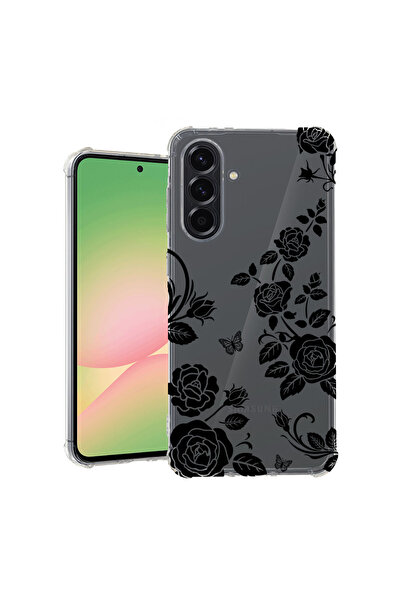 bestcase Αντικραδασμική Θήκη για Samsung Galaxy S25 Plus, Φλοράλ - Μαύρο Τρια...