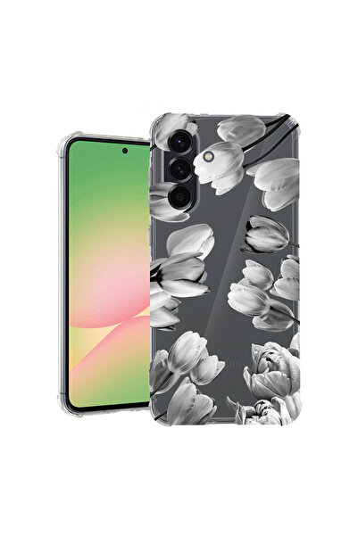 bestcase Αντικραδασμική Θήκη για Samsung Galaxy A35, Φλοράλ - Μαύρη Τουλίπα, ...
