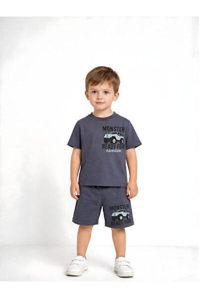 POMEGRAN Summer New Season 100% Cotton Top and Bottom Set