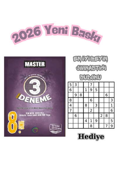 Okyanus Yayıncılık Okyanus 8.Sınıf Master 3 Genel Deneme -2026 Yeni Baskı - S...