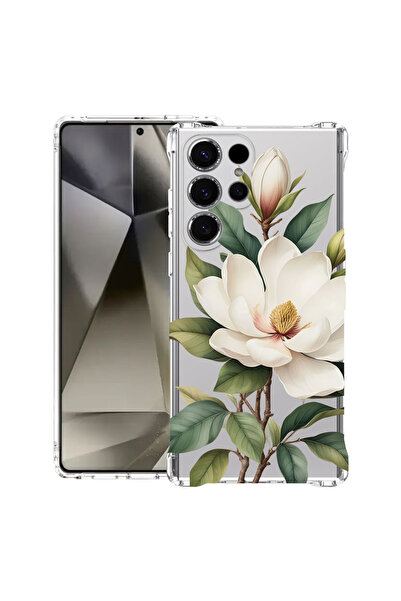 bestcase Αντικραδασμική Θήκη για Samsung Galaxy S22 Ultra, Φλοράλ - Λευκή Μαν...