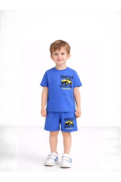 POMEGRAN Summer New Season 100% Cotton Top and Bottom Set