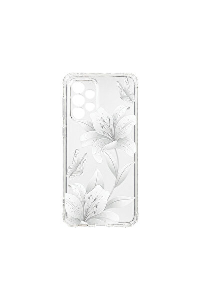 bestcase Αντικραδασμική Θήκη για Samsung Galaxy A52, Φλοράλ - Κομψός Λευκός Λ...