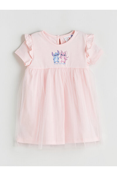 LC Waikiki Rochie de fetițe imprimată cu Stitch și Angel