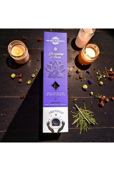 Sacred Elements Κιτ Τελετουργίας με Στικ Θυμιάματος, Ημιπολύτιμη Πέτρα και Κά...