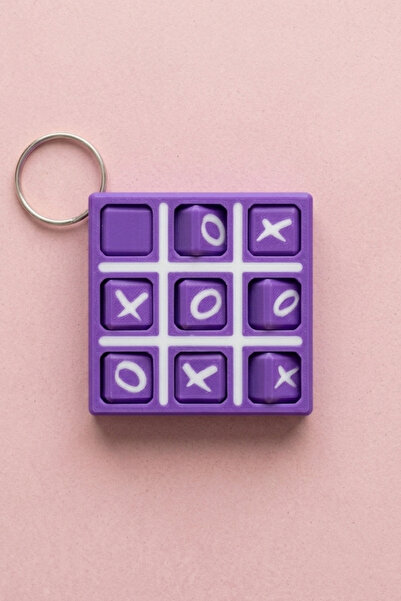 Feny Studio İnteraktif XOX Oyunu Anahtarlık -3D Tic Tac Toe Zeka ve Stres Oyu...