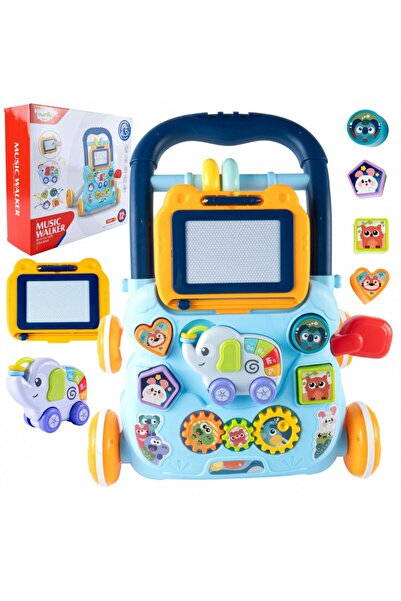 MalPlay Antepremergator educational 2 in 1, cu Pian, Tabla de desen cu Stilou...