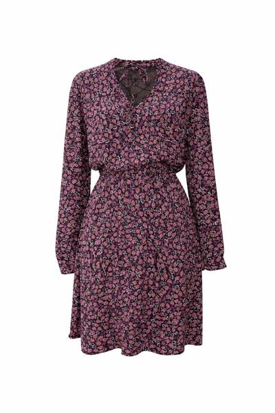 OEM Women's mini dress with floral print,