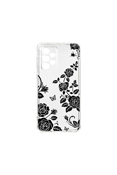 bestcase Αντικραδασμική Θήκη για Samsung Galaxy A53, Φλοράλ - Μαύρο Τριαντάφυ...