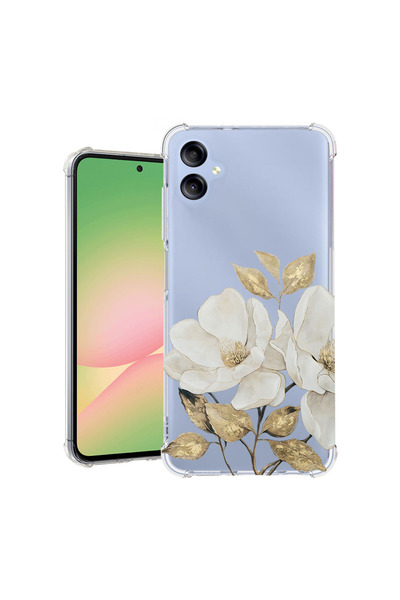bestcase Αντικραδασμική Θήκη για Samsung Galaxy A06 5G, Φλοράλ - Χρυσή Καμέλι...