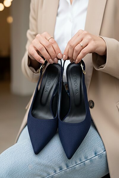 DİVOLYA Γόβες - Ναυτικό μπλε - Απογευματινό / Καθημερινό