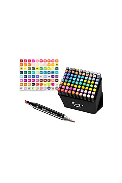 OEM Σετ μαρκαδόρων 80 χρωμάτων, με βάση το οινόπνευμα, διπλής μύτης, σε τσάντα