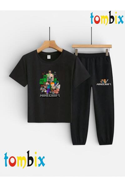 tombix SET PENTRU COPII: TRICOU CU IMPRIMEU ÎN FORMĂ DE CULOARE VERDE PĂTRATĂ...