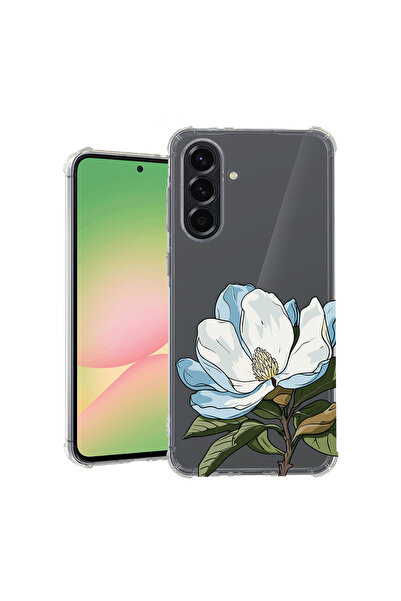 bestcase Αντικραδασμική Θήκη για Samsung Galaxy A35, Φλοράλ - Μπλε Μανόλια, 1...