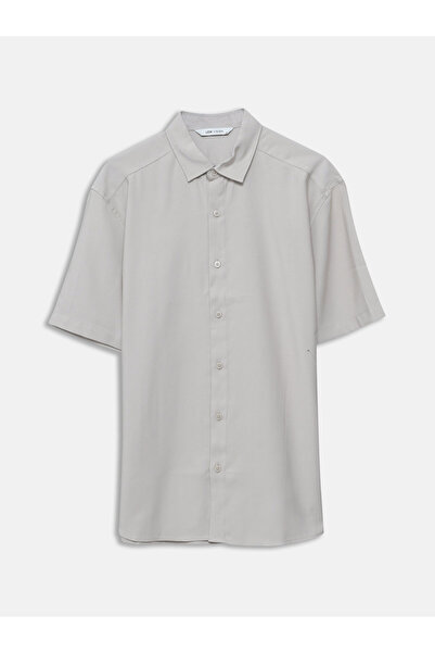 LC Waikiki Regular Fit Short Sleeve Men's Textured Shirt