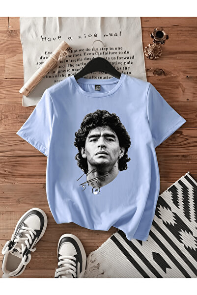 MAGORS Μαραντόνα Ντιέγκο Αρμάντο Βαμβάκι Τυπωμένο Κοντομάνικο Μπλουζάκι Κανον...