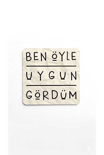 PALTO TASARIM Happy Birthday Bright Surface Coaster No:10 - Color Printed Non...