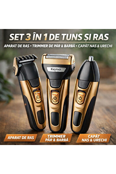RelaxU Trimmer 3in1 multifunctional Relaxu, Rezistent la apa, Accesorii inclu...