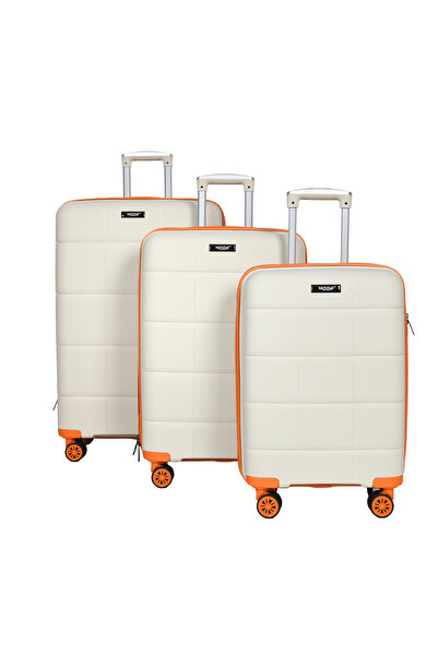 Moda Çanta MODA PP 3'LÜ SİLİKON VALİZ SETİ MV-23 TURUNCU