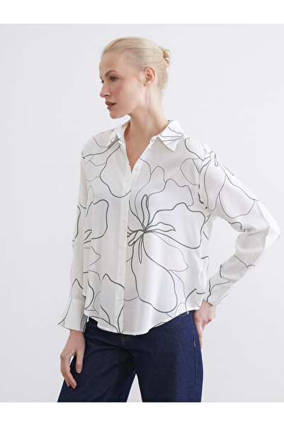 LC Waikiki Floral Oversize Women's Shirt