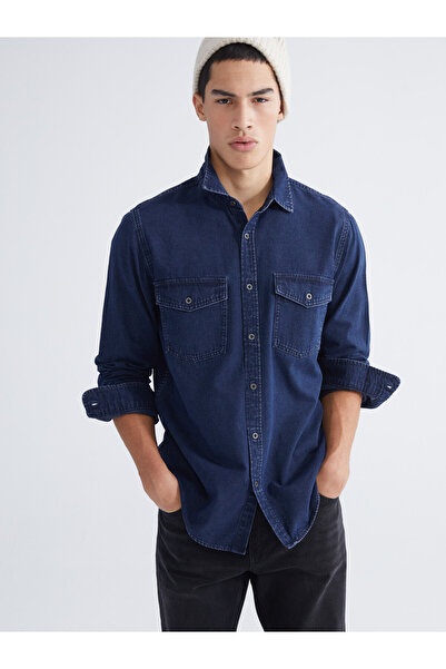 LC Waikiki Cămașă din denim pentru bărbați, croială regulară