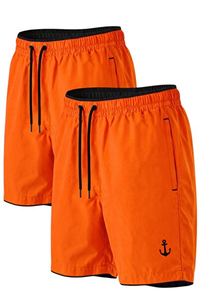 pandy Σετ 2 τεμαχίων: Πολύχρωμα μαγιό με φερμουάρ στις τσέπες και επένδυση