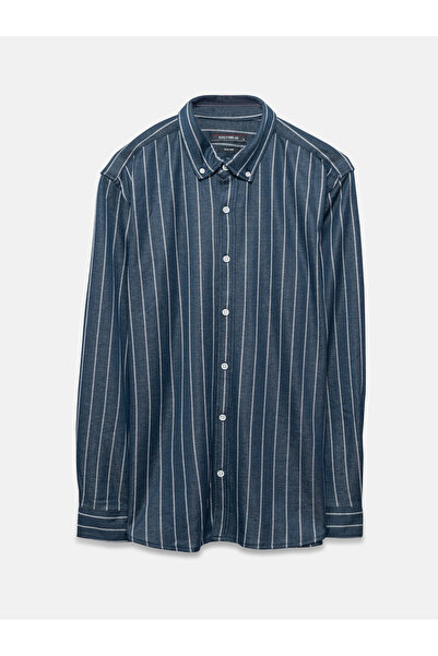 LC Waikiki Slim Fit Long Sleeve Striped Men's Shirt