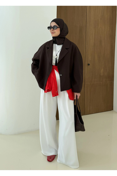 MODA AKSA 00 KRL PREMİUM CEKET BLAZER KAHVERENGİ