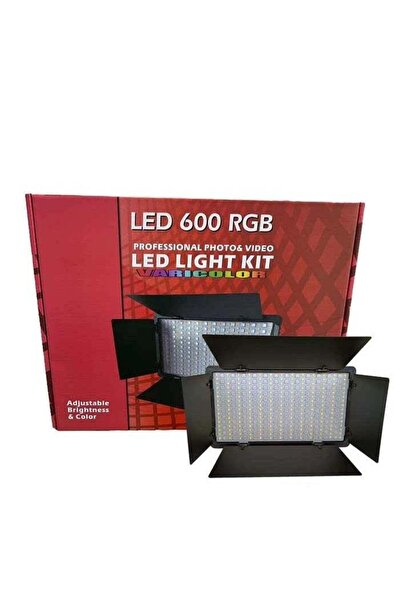 Shopi ضوء فيديو LED D600RGB محمول باليد متعدد الألوان 600 RGB - إضاءة كاميرا ...