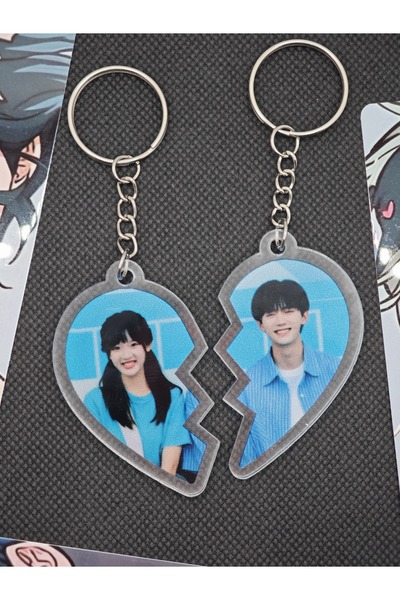 Yenaplanner Όταν πετάω προς σένα C Drama Διακοσμητικό Τσάντας Καρδιάς / Μπρελόκ