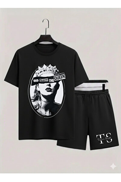 MAGORS Taylor Swift Printed 100% Cotton Crewneck Children's T-Shirt-Shorts Tw...