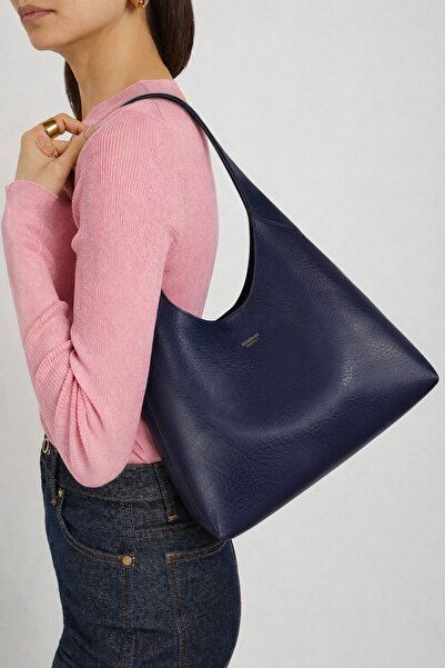 Housebags Hudson Omuz Çantası - Structured Siluet, Lacivert