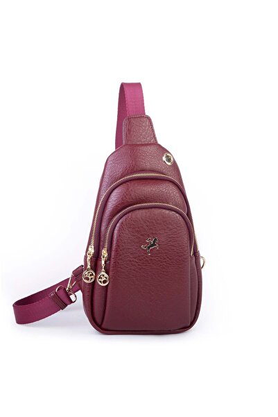 Nas Bag Kadın Crossbody Bag Bel ve Body Bag Bordo Victoria