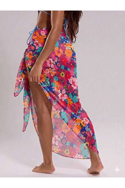 randevu Φούστα παραλίας με δεμένη κορδέλα και επιλογές χρωμάτων