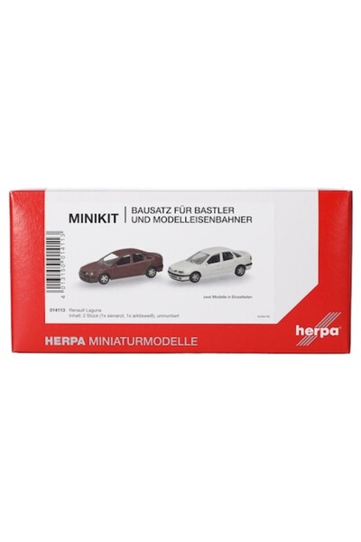 Herpa Set MiniKit, Renault Laguna, Maro și Alb, H0, 014113