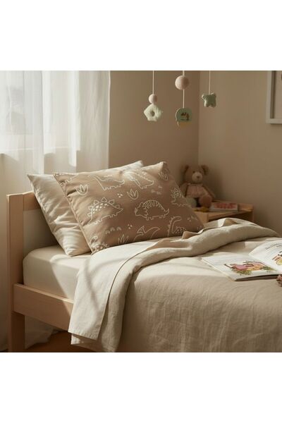 MundoLindo Κάλυμμα κρεβατιού μονό με θέμα τον δεινόσαυρο 50 x 70 εκ. 1 τεμάχιο