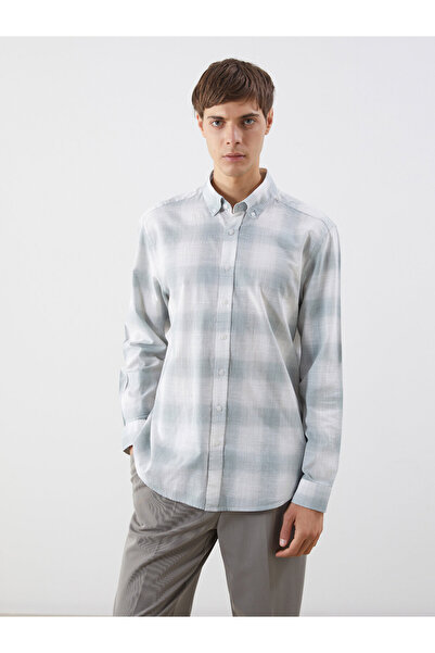 LC Waikiki Regular Fit Long Sleeve Plaid Men's Shirt
