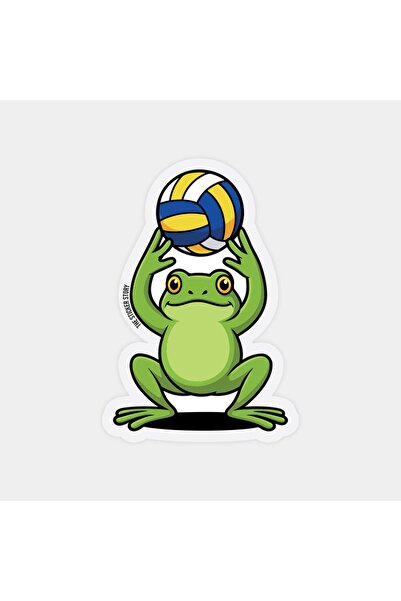 The Sticker Story. ملصق كرة الطائرة الأمير الضفدع