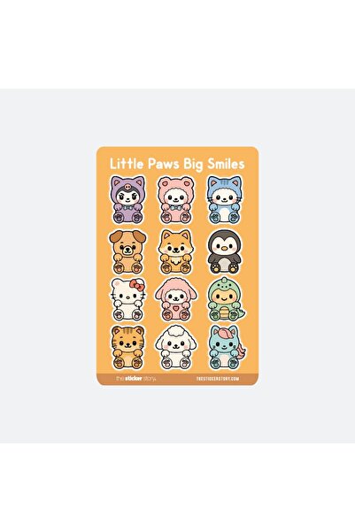 The Sticker Story. ورقة ملصقات "أقدام صغيرة ابتسامات كبيرة"