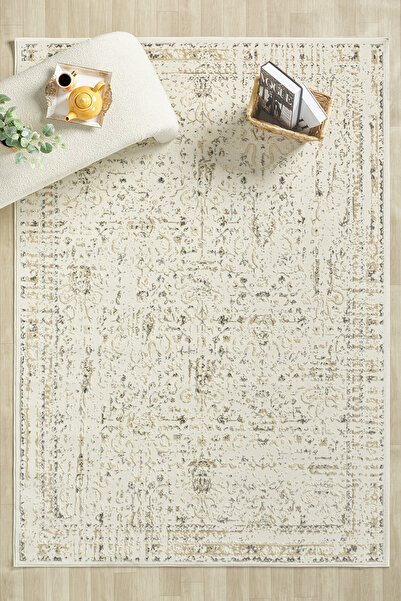 Asır Series Vintage Modern Woven Living Room Rug