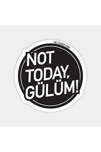 The Sticker Story. Not Today Smile Sticker