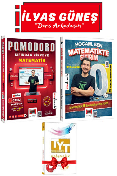 Yargı Yayınları İlyas Güneş-Pomodoro Sıfırdan Zirveye Mat+Hocam Ben Matematik...