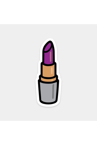 The Sticker Story. Purple Lipstick Sticker