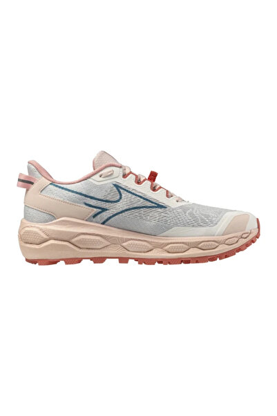 MIZUNO Wave Mujin 11 Kadın Koşu Ayakkabısı Bej / Mavi