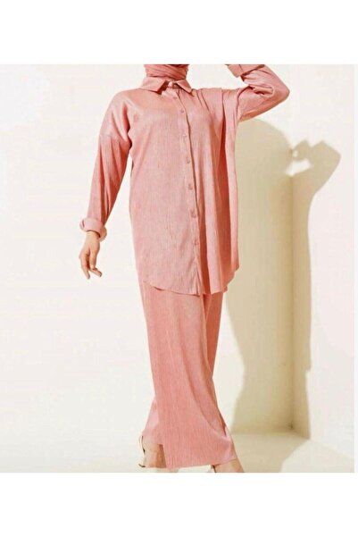 VOLT CLOTHİNG Σατέν Σετ Διπλό Κοστούμι με Κορδόνια