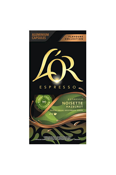 L'OR Κάψουλες Εσπρέσο Φουντούκι Συμβατές με Μηχανές Nespresso 10 κάψουλες